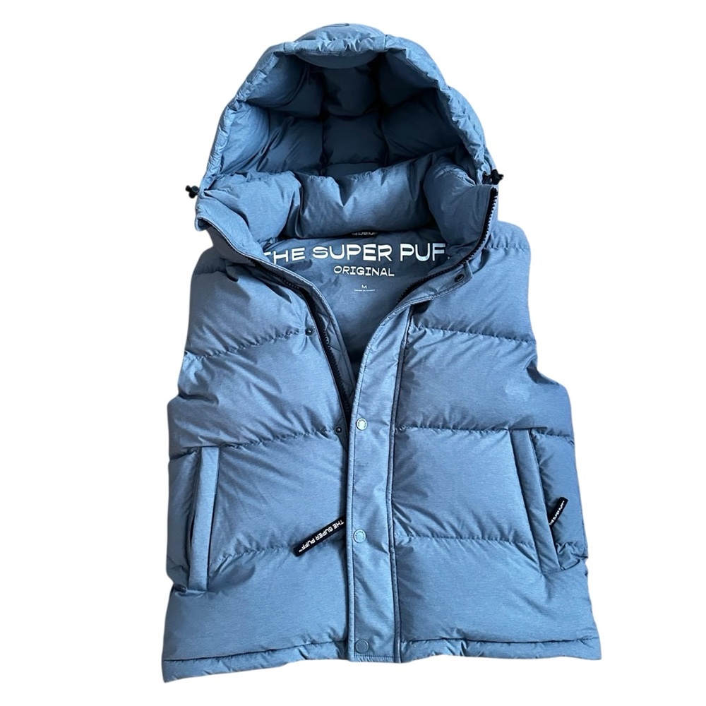 Aritzia Blue Puffer Vest
